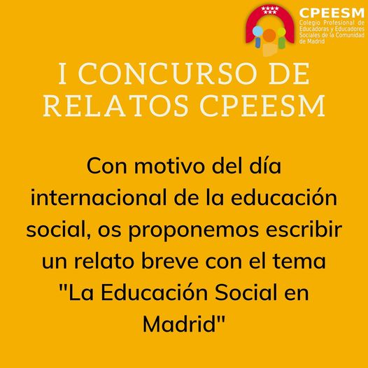 Mes de la Educación en Madrid - Concurso relato breve "La Educación Social en la Comunidad de - EDUSO. La Puerta de la Educación SocialEDUSO. La Puerta de la